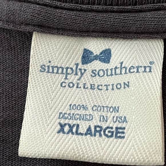 Simply Southern Patriotic Dog Red Hat United States of America Shirt Top Sz XXL - Picture 2 of 10